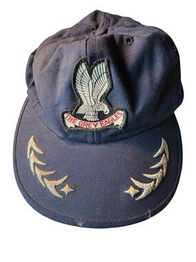 Vintage The Grey Eagles Embroidered Navy Baseball Cap Hat RARE Men’s L